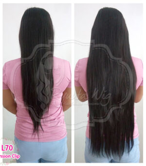 Long Straight Hair Extension Clip in 28 inch 70cm