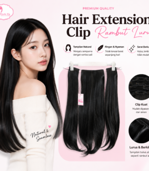 Long Straight Hair Extension Clip in 3 Pcs Queenie