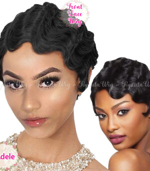 Short Wave Vintage Lace Front Synthetic Wig Adele