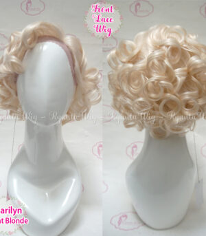 Lace Front Wig Blonde Vintage Marilyn Monroe Short Curly
