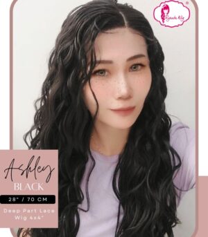 Long Mermaid Wave Deep Part Synthetic Wig Ashley