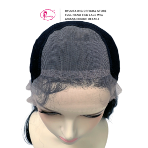 Hand-tied Full Lace Wig Ariana Black Brown - Image 5