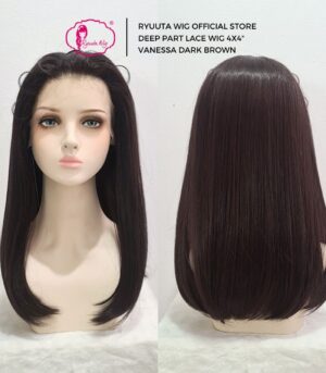 Medium Straight  Deep Part Synthetic Wig Vanessa