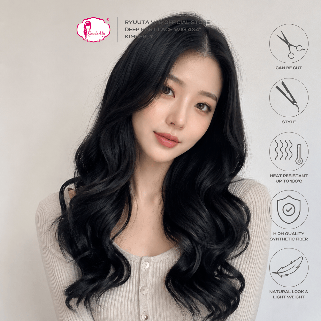 Kimberly | Synthetic Fiber Deep Part 4x4" Lace Wig