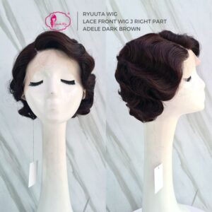 Short Wave Vintage Lace Front Synthetic Wig Adele - Image 4