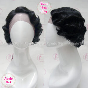 Short Wave Vintage Lace Front Synthetic Wig Adele - Image 3