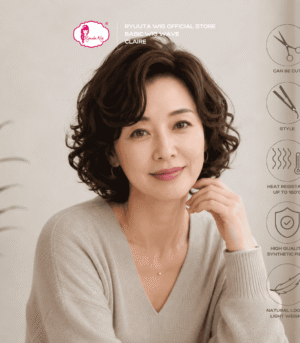 Short Curly Basic Cap Synthetic Wig Claire
