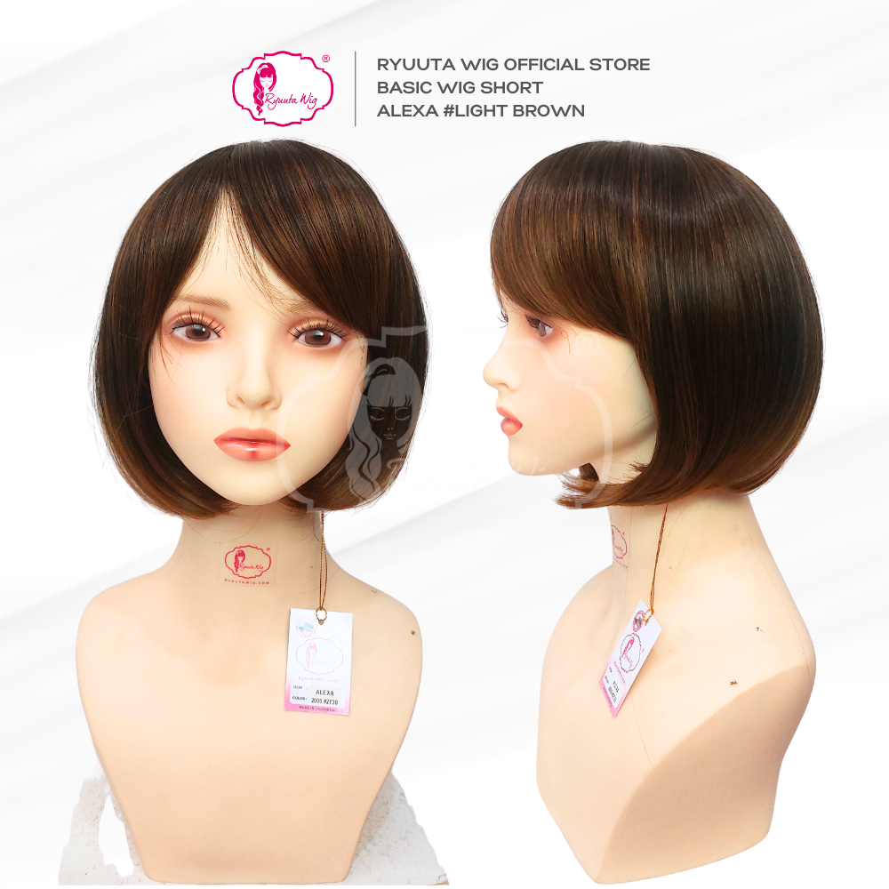 Alexa | Synthetic Fiber Basic Cap Wig 12 inch / 30 cm Black Brown - Image 5