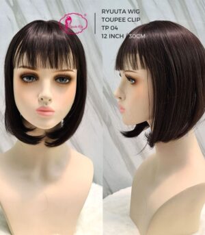 Toupee Poni Clip Lace Penutup Botak Pria Wanita 30cm TP04