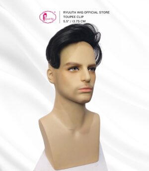 Toupee Clip Poni Penutup Botak Pendek 011399A