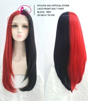 Lace Front Wig Lurus Panjang Ella 2 Tone 28 inch 70 cm