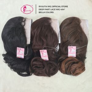 Deep Part Half Lace Wig Gelombang Panjang Bella 28 inch 70 cm - Image 4