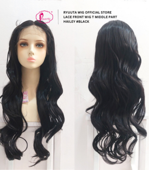 Lace Front Wig Long Wave Hailey Black Brown 30 inch 75 cm