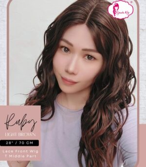 Lace Front Wig Mermaid Long Wave Ruby 28 inch 70 cm