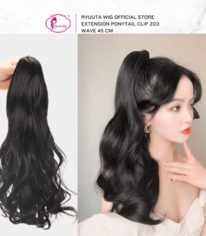 Extension Clip Ponytail Long Wavy Z03 45 cm