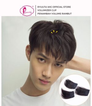 Volumizer Clip Short For Men Women Real Hair Black Brown