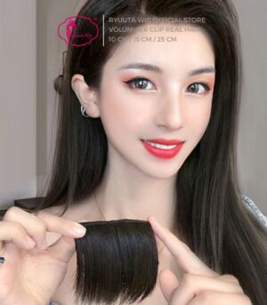 Instant Volumizer Extension Clip Real Hair Black Brown 10 cm 15 cm 25 cm