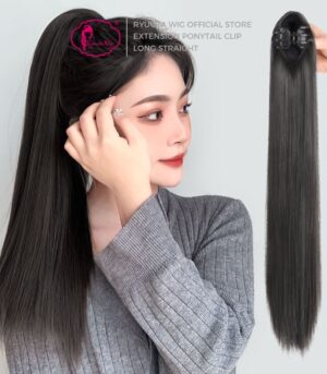 Extension Ponytail Clip Long Straight Small