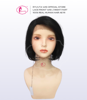 Real Human Hair Lace Front Wig Bob Short AeRi