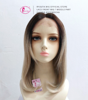 Medium Straight  Lace Front Synthetic Wig Evana 50 cm