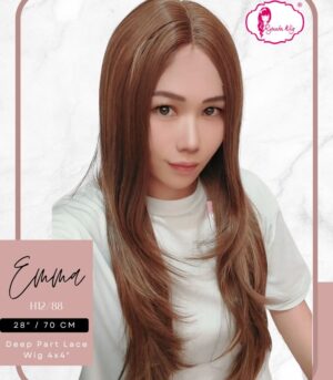 Lace Front Wig Long Straight Emma Black Brown Blonde 28 inch 70 cm