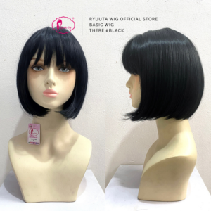 Basic Cap Short Bob Black Brown There 12 inch 30 cm - Image 2
