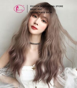 Basic Cap Long Wave Wig Lolita Ulzzang 58 cm