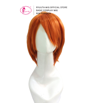 Short Basic Wig Man Woman Synthetic Cosplay Pumpkin Orange