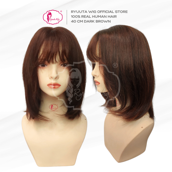 Basic Wig Real Human Hair Bob Natural Black - Image 4