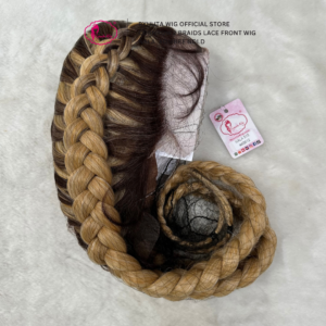 Lace Front Wig Cornrow 2 Braids Long Nala Braids 9 inch 70 cm - Image 8