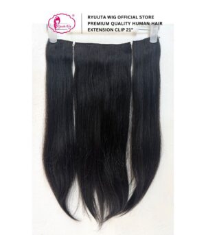Human Hair Clip Hair Extension Clip In Natural 21" 52 cm