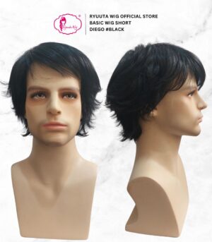 Basic Cap Synthetic Wig Short Diego Man