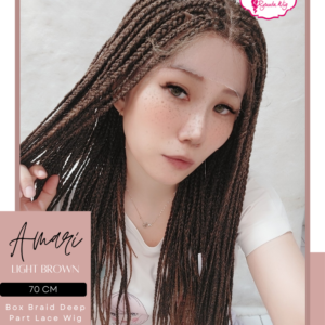 Box Braids Deep Part Lace Front Wig 4x4" Amari - Image 2