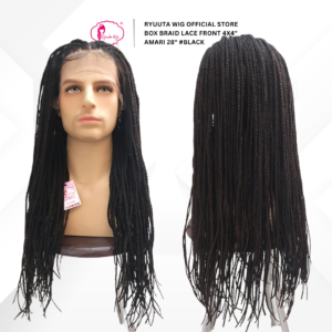 Box Braids Deep Part Lace Front Wig 4x4" Amari - Image 3