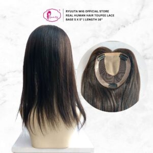 Ryuuta Wig Toupee Topper Lace Human Hair Rambut Asli 40 cm - Image 2