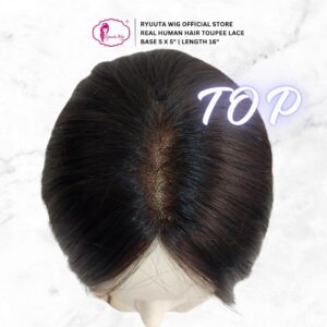 Ryuuta Wig Toupee Topper Lace Human Hair Rambut Asli 40 cm - Image 3