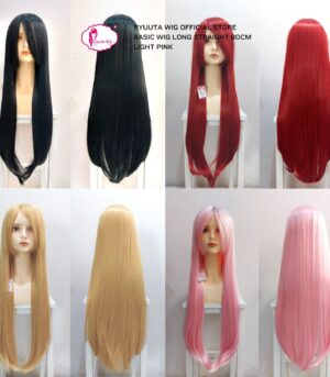 Basic Cap Synthetic Wig Long Straight Cosplay 80 cm