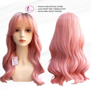Lace Front Wig Medium Wave Curtain Bangs Olivia 50 cm - Image 5