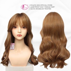 Lace Front Wig Medium Wave Curtain Bangs Olivia 50 cm - Image 6