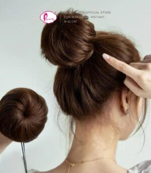 Fun Bun Instant Messy Bun Black Brown