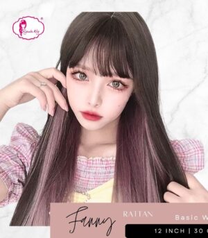 Basic Cap Wig Lolita Ulzzang 2 Tone Fanny Rattan Haze Blue