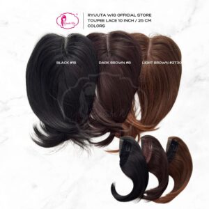 Toupee Clip Lace Penutup Botak Pria Wanita 10 inch 25 cm - Image 6