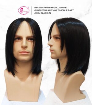 Glueless V Lace Part Wig Man Woman Axel