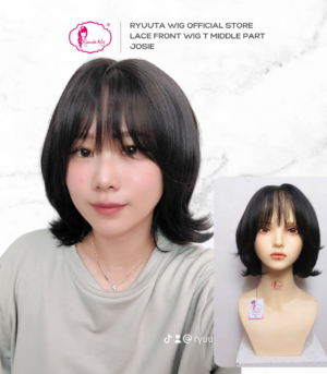 Lace Front Wig Short Bob Korean Style Josie 14 inch 35 cm