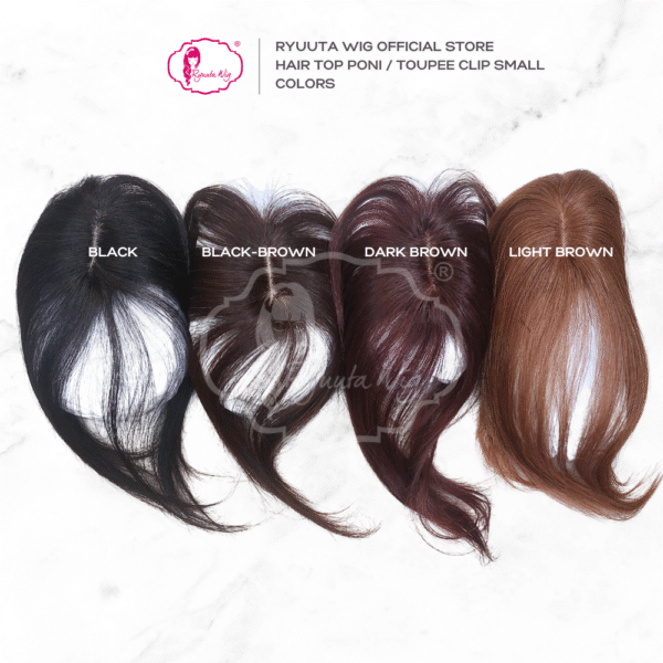 Top Piece Toupee Curtain Bangs Clip Real Human Hair - Image 4
