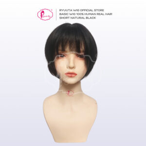 Real Human Hair Short Basic Wig