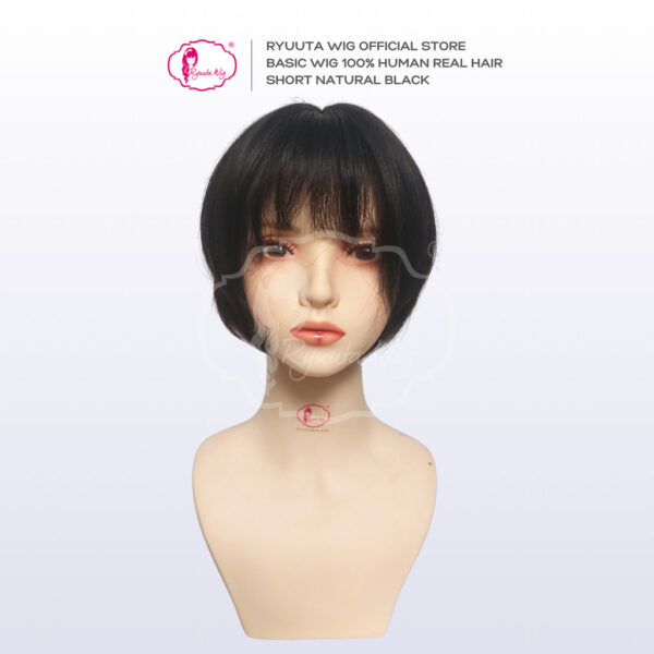 Real Human Hair Short Basic Wig