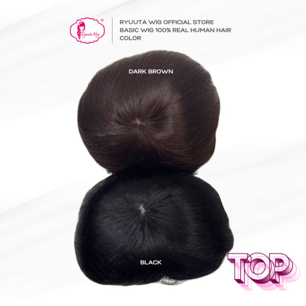 Real Human Hair Short Basic Wig - Image 4