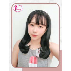 Half Wig Braided Head Band Wig Bando Kepang Medium Blow