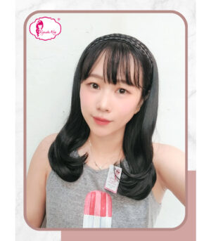 Half Wig Braided Head Band Wig Bando Kepang Medium Blow